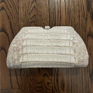 Judith Leiber Cream Clutch